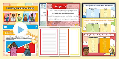 Ideas of Poem Emotions and Feelings for Writing Poems