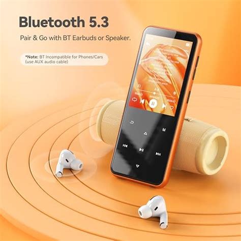AGPTEK 64GB MP3 Player with Bluetooth, M3 2.4 inch Music Player with S ...