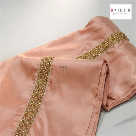 Embroidered Baby Pink Semi silk dhoti – dsigndstudio