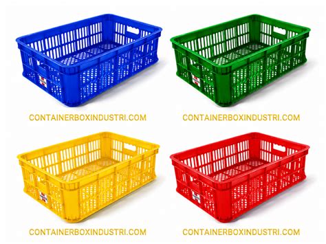 BOX CONTAINER PLASTIK INDUSTRI HANATA HNT 2000L UKURAN 620 x 430 x 180