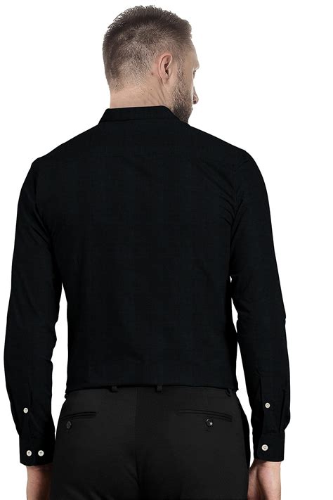 Jade Black Mandarin Collar Luxurious Linen Shirt – kollercut