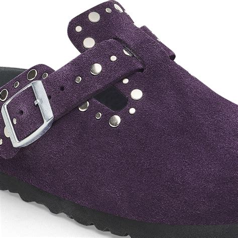 Boston Rivet Suede Leather Acai | BIRKENSTOCK