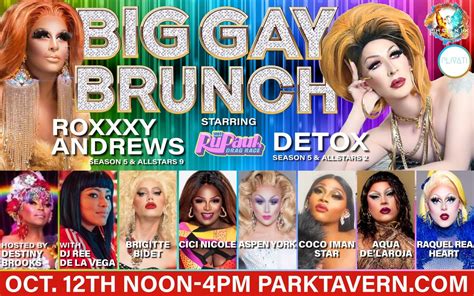 BIG GAY PRIDE BRUNCH Starring RuPauls ROXXXY Andrews, DETOX, & Atlantas ...