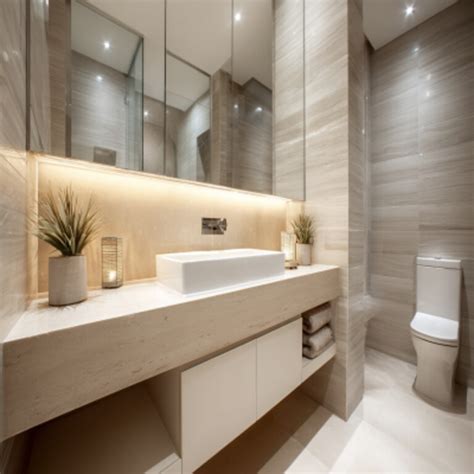 63 Contemporary Beige Bathroom Design Ideas and Photos 2026