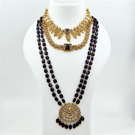 Victorian Beaded Haaram Bridal Set – Manthaara