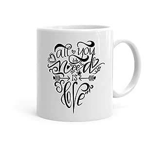 Buy Khakee All You Need is Love Theme Printed Coffee Mug(325 ml ...