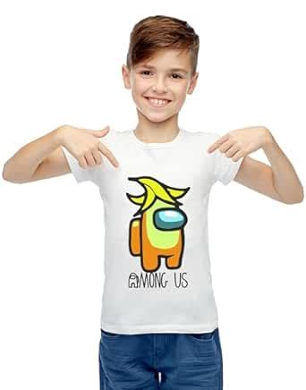 ZINGOMING Exclusive Among Us Yellow Character Cotton Tshirt for Girls ...