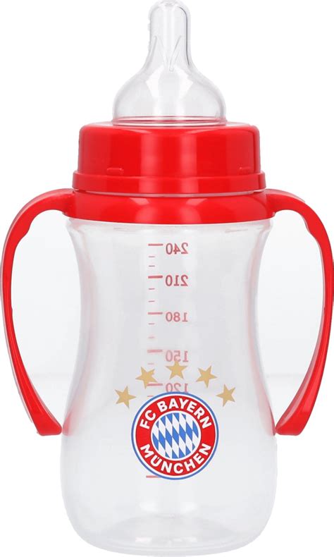 FC Bayern Babyflasche Logo rot-weiß / SVN München - Vereinsshop