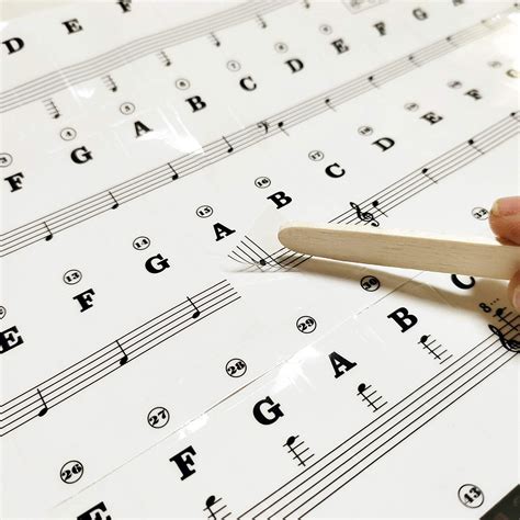 PalaP Piano Keyboard Removable Stickers Black & White - Fits for 25, 32 ...