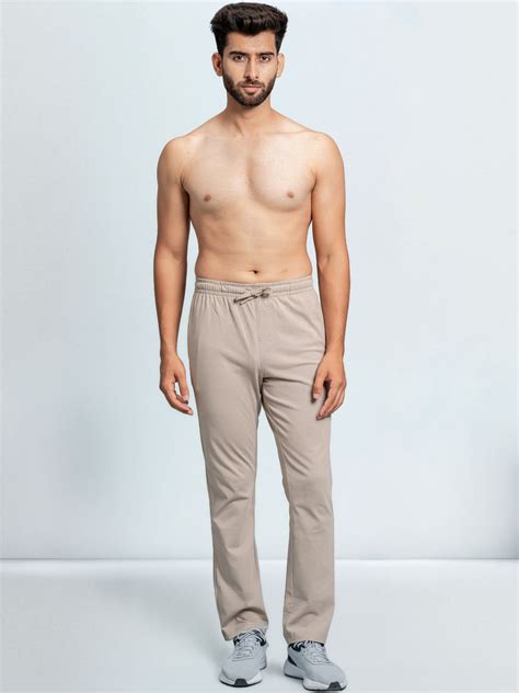Men's Cotton Rich Regular Fit Track Beige – Unibro