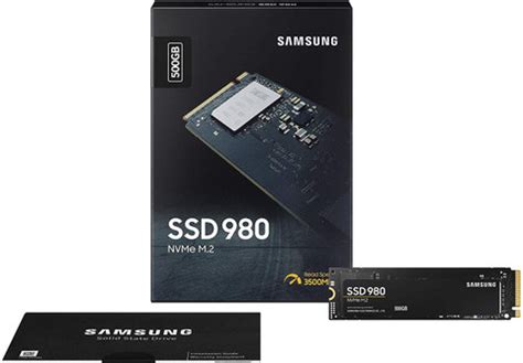 Samsung 980 500 GB Laptop, Desktop Black PCIe NVMe Internal Solid State ...