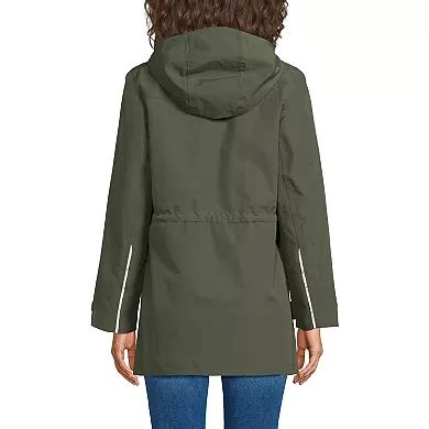 Women's Lands' End Classic Squall Hooded Raincoat