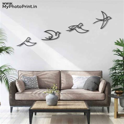 Flying Birds Wooden Wall Decoration – MyPhotoPrint.in