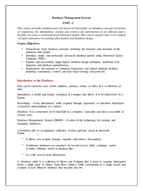 Database Management System PDF Notes 的图像结果