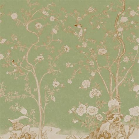 Mint Blossom Vintage Chinoiserie Wallpaper for Walls | Life n Colors