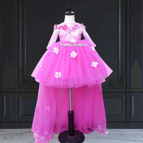 Girl Pink High low Dress: Shop High low Kid Dress in India