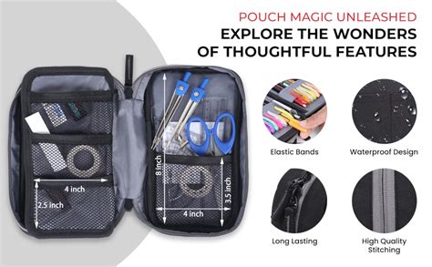 Wooum Large Capacity Pencil Pouch Case for School Office College, Big ...