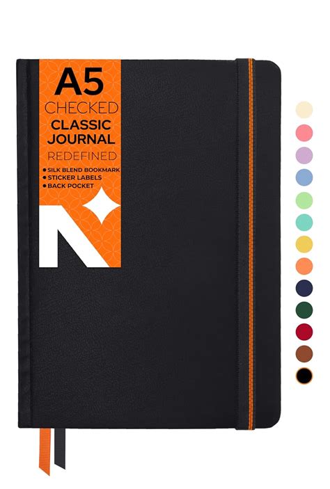 NEORAH-A5 Squared Classic Notebook -110 Gsm (210x148mm)-Hardcover ...