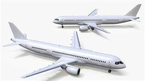 Single Aisle Airliner Rigged for Maya 3D | 3D Molier International
