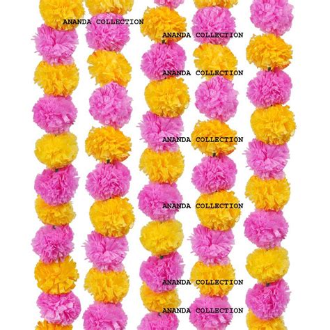 Buy Magpie Document Bag Phool Mala Artificial Genda Phool Marigold ...