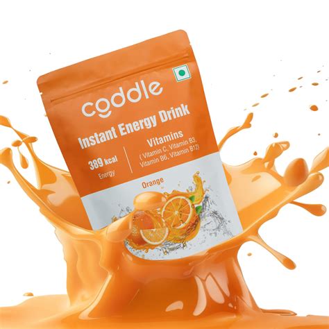 Orange Instant Energy Drink Powder – Coddle
