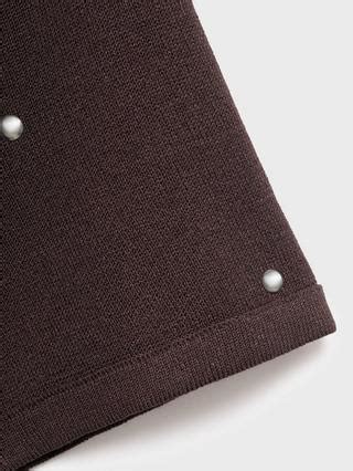 Mango Gems Rhinestone Jumper, Brown