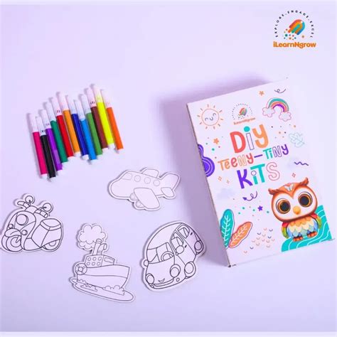 Teeny Tiny Craft Bundle for Kids – DIY Pen Stand, Fridge Magnet & Dino ...
