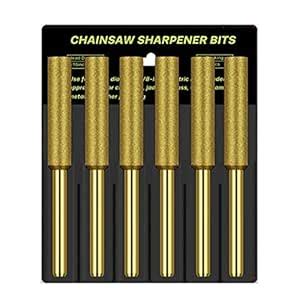 6Pcs Chainsaw Bits Diamond Sharpener Electric Chainsaw File Burr 4.0mm ...