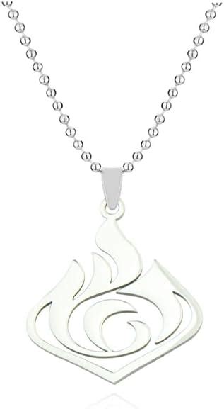 Buy RVM Jewels Genshin Impact Element Fire Inspired Pendant Necklace ...