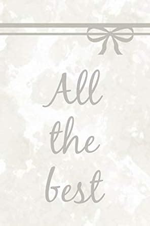 All the best: Cream and grey bow slogan lined notebook jotter : Designs ...