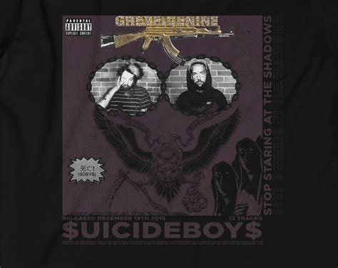 Stop Staring at the Shadows Album Cover Shirt / Suicideboys Shirt ...