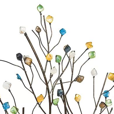 Presley Gemstone Trees Metal Wall Decor