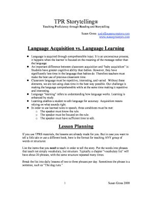 Fillable Online TPR Storytelling Teaching Proficiency through Reading ...