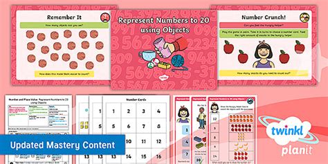 Year 1 Represent Numbers Using Objects PlanIt Maths Lesson 26