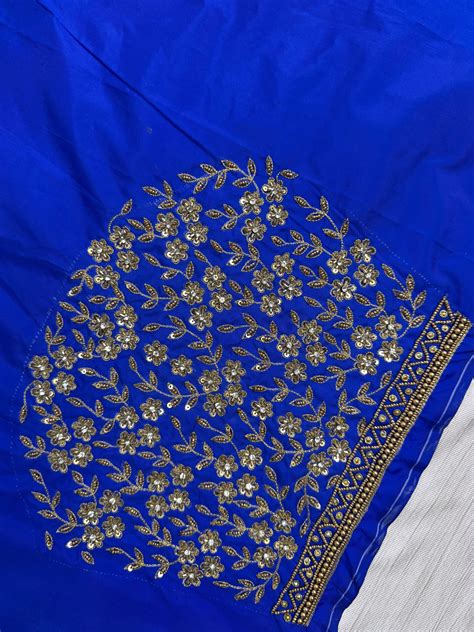 Blue Hand Work Blouse – Manya Clothing