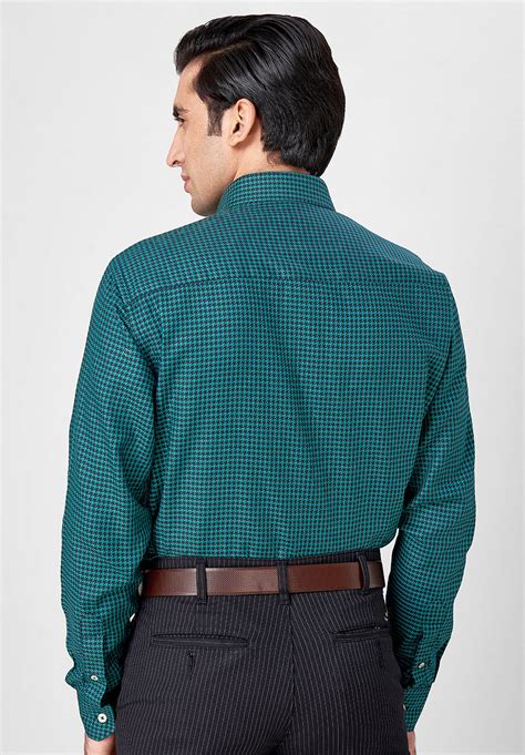 Men Green Slim Fit Formal Shirt – Fashionking Brands Pvt Ltd