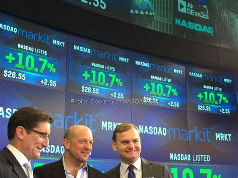 Markit is now trading on Nasdaq. Welcome to the Family $MRKT! Source ...