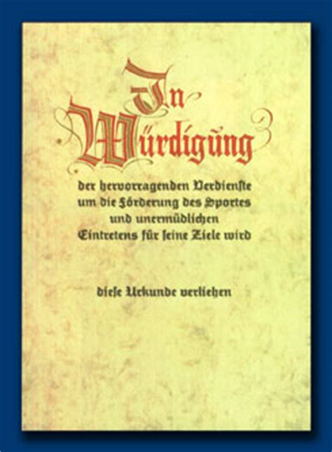 Schwemmlein Ehrenurkunden - Urkunden für Handbeschriftung in ...