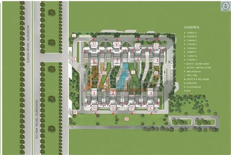 Location map of ILD Arete, Sectpr 33, Sohna Road, Gurgaon