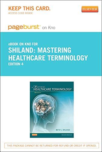 Buy Mastering Healthcare Terminology Access Code Book Online at Low ...
