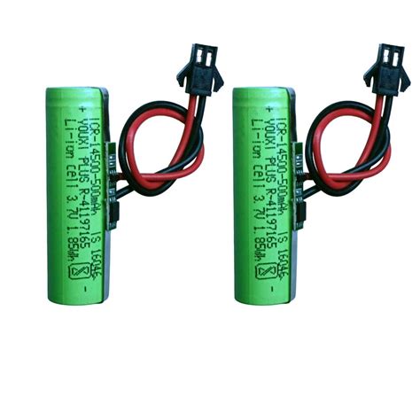 CONSONANTIAM Toy Battery Pack 3.7 Volt 500 mAH RC Toy Car Battery SM-2P ...