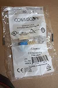 CommScope UNJ600-BL Category 6 Information Outlet Faceplate Mount Blue ...