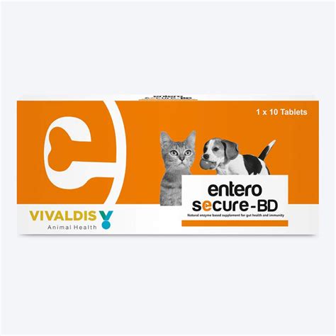 Vivaldis Enterosec BD Diarrhea Relief Tablets For Dogs - 10 Tabs ...