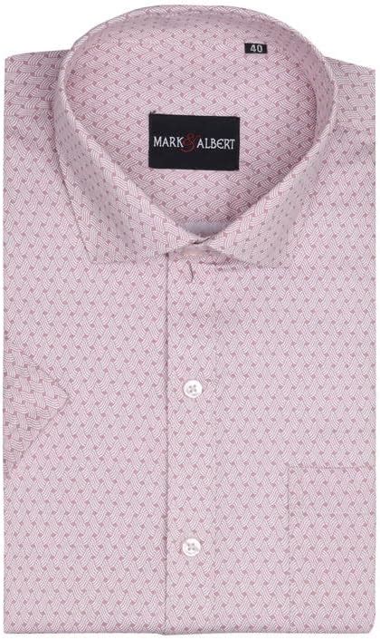 MARK & ALBERT Men's Slim Fit Shirt (HSPRNT-1_Pink_42) : Amazon.in ...