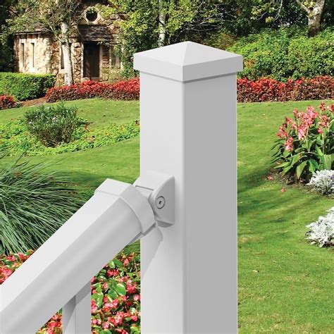 Freedom 5.0-in W x 5.0-in L White Vinyl fence Post cap - Fits Common ...