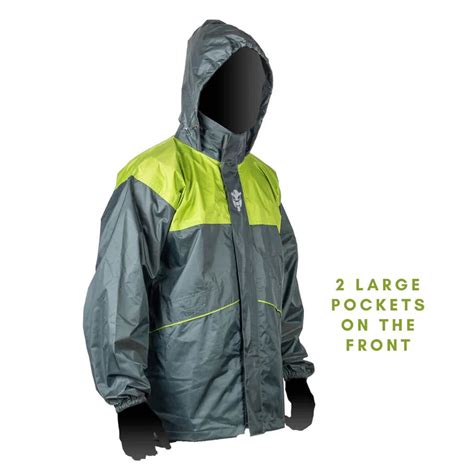 MOTOTECH HURRICANE AIR TOURPRO WATERPROOF RAIN OVERJACKET – GREY + GRE ...