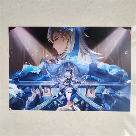 Furina and Neuvillette wall poster – Dipped in Doodles