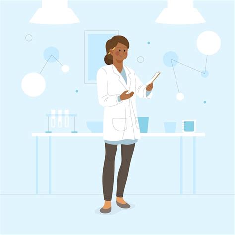 Vrouwelijke wetenschapper | Gratis Vector