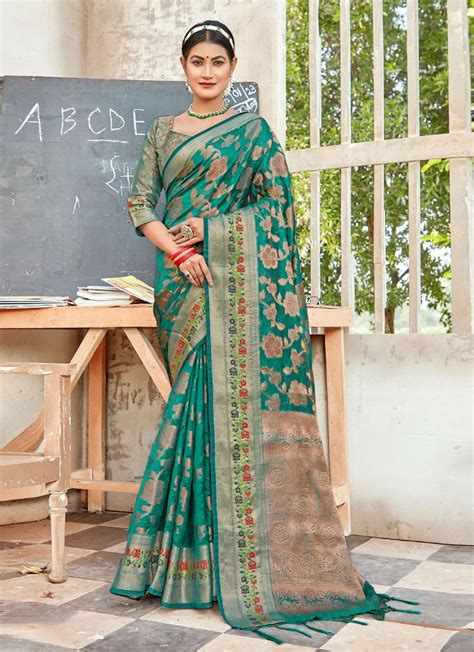 Bunawat Rashmik New Designer Organza Saree Collection :textileexport