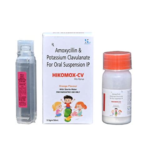 Hikomox cv - Amoxycillin & Potassium Clavulanate For Oral Suspension IP ...